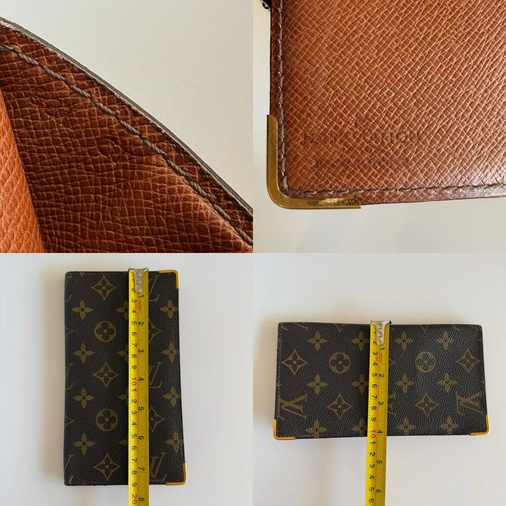 Louis Vuitton monogram long wallet passport card holder unisex authentic with C - Picture 6 of 7